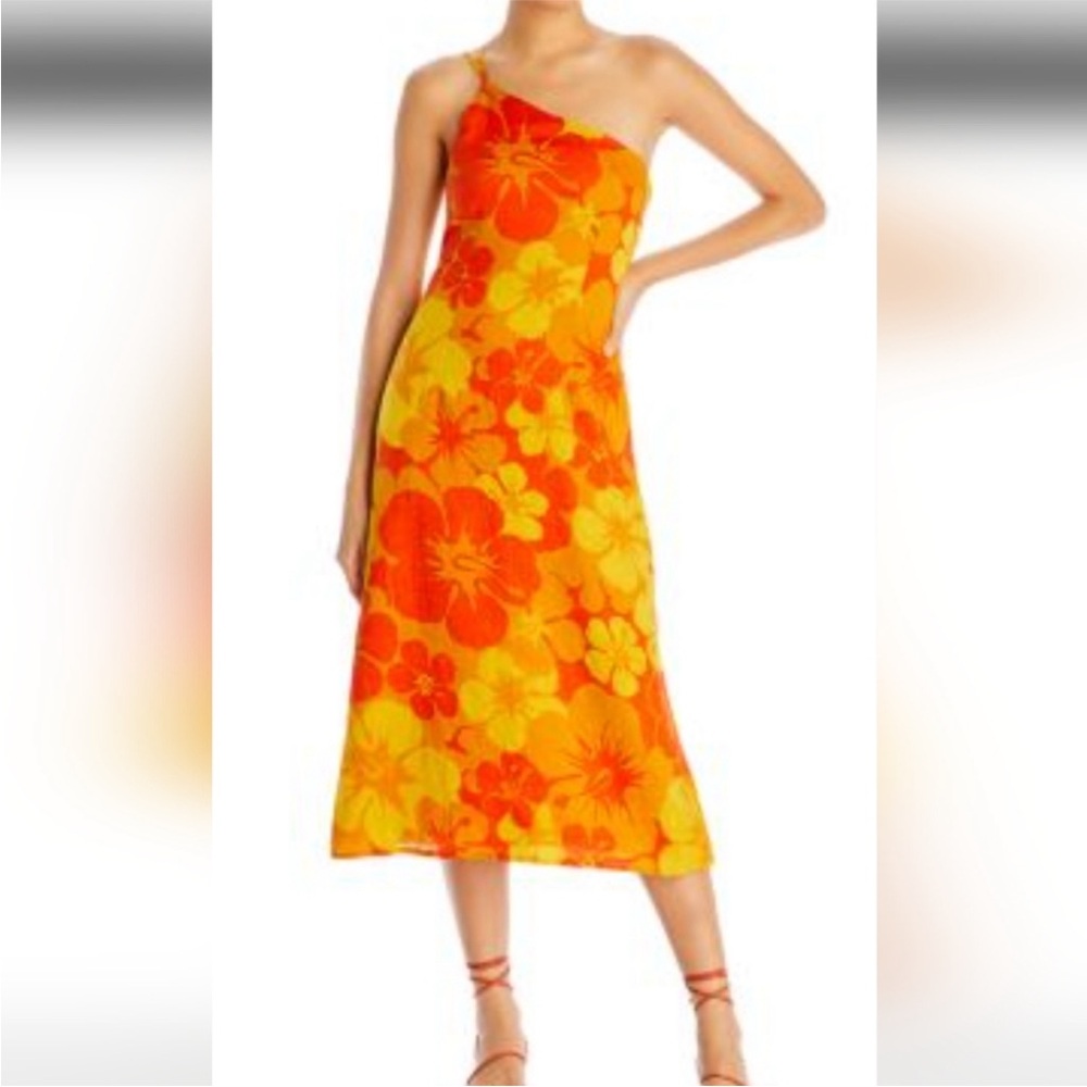 Faithful The Brand Asymmetrical Strap Dress